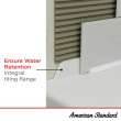 Princeton(R) PRO Steel 60 x 32-inch Integral Apron Bathtub with Left-Hand Outlet, 1398202.020