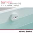 Princeton(R) PRO Steel 60 x 32-inch Integral Apron Bathtub with Right-Hand Outlet, 1399202.020