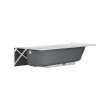Princeton(R) PRO Steel 60 x 32-inch Integral Apron Bathtub with Right-Hand Outlet, 1399202.020