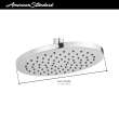 Studio(R) S 8-Inch 1.8 gpm/6.8 L/min Water-Saving Rain Showerhead, 1660528.002