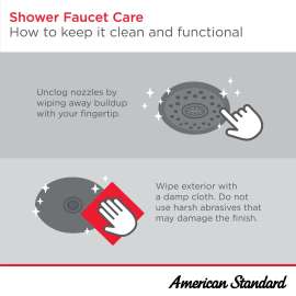 FloWise Modern 2.0 gpm/7.6 L/min Water-Saving Fixed Showerhead, 1660613.002