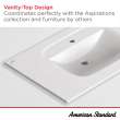 Aspirations Vanity Top Center Hole Only, 1806001.020