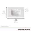 Aspirations Vanity Top With 8-Inch Centers, 1806008.020