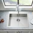 Edgewater(R) 25 x 22-Inch Stainless Steel 1-Hole Undermount Single-Bowl Kitchen Sink, 18SB.9252211.075