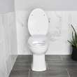 Edgemere(R) Two-Piece 1.28 gpf/4.8 Lpf Chair-Height Elongated Right-Hand Trip Lever Toilet Less Seat, 204AA105.020