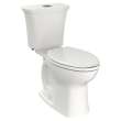 Edgemere(R) Two-Piece Dual Flush 1.6 gpf/6.0 Lpf and 1.1 gpf/4.2 Lpf Chair-Height Elongated Toilet Less Seat, 204AA200.020