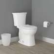 Edgemere(R) Two-Piece Dual Flush 1.28 gpf/4.8 Lpf and 1.0 gpf/3.8 Lpf Chair-Height Round-Front Toilet Less Seat, 204BA203.020