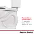 Edgemere Two-Piece 1.28 gpf/4.8 Lpf Chair Height Round Front Toilet With Matte Black Trip Lever Less Seat, 204BA704.020