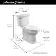 Heritage VorMax(R) Two-Piece 1.28 gpf/4.8 Lpf Chair Height Elongated Toilet Less Seat, 205AA104.020