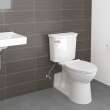 Yorkville(R) VorMax(R) Two-Piece 1.28 gpf/4.8 Lpf Chair Height Back Outlet Elongated EverClean(R) Toilet, 209AA137.020