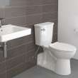 Yorkville(R) VorMax(R) Two-Piece 1.28 gpf/4.8 Lpf Chair Height Back Outlet Elongated EverClean(R) Toilet, 209AA137.020