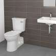Yorkville(R) VorMax(R) Two-Piece 1.28 gpf/4.8 Lpf Right-Hand Trip Lever Chair Height Back Outlet Elongated EverClean(R) Toilet, 209AA138.020