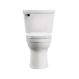 Champion(R) PRO Two-Piece 1.28 gpf/4.8 Lpf Chair Height Elongated Toilet With Matte Black Trip Lever Less Seat, 211AA704.020