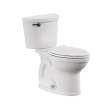 Champion(R) PRO Two-Piece 1.28 gpf/4.8 Lpf Chair Height Elongated Toilet With Matte Black Trip Lever Less Seat, 211AA704.020