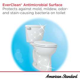 Champion PRO Two-Piece 1.6 gpf/6.0 Lpf Chair Height Round Front Right-Hand Trip Lever Toilet Less Seat, 211BA005.020
