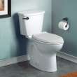 Cadet(R) PRO Two-Piece 1.28 gpf/4.8 Lpf Chair Height Elongated Toilet With Matte Black Trip Lever Less Seat, 215AA704.020