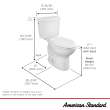 Cadet(R) Touchless Chair Height Elongated Toilet Less Seat, 215AA709.020