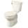Cadet(R) PRO Two-Piece 1.6 gpf/6.0 Lpf Chair Height Round Front Toilet Less Seat, 215BA004.222
