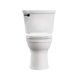Cadet(R) PRO Two-Piece 1.28 gpf/4.8 Lpf Chair Height Round Front Toilet With Matte Black Trip Lever Less Seat, 215BA704.020