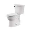 Cadet(R) PRO Two-Piece 1.28 gpf/4.8 Lpf Chair Height Round Front Toilet With Matte Black Trip Lever Less Seat, 215BA704.020