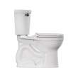 Cadet(R) PRO Two-Piece 1.28 gpf/4.8 Lpf Chair Height Round Front Toilet With Matte Black Trip Lever Less Seat, 215BA704.020