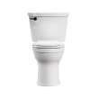 Cadet(R) PRO Two-Piece 1.28 gpf/4.8 Lpf Chair Height Round Front Toilet With Matte Black Trip Lever Less Seat, 215BA704.020