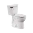 Cadet(R) PRO Two-Piece 1.28 gpf/4.8 Lpf Chair Height Round Front Toilet With Matte Black Trip Lever Less Seat, 215BA704.020