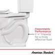 Cadet(R) PRO Two-Piece 1.6 gpf/6.0 Lpf Compact Chair Height Elongated Toilet Less Seat, 215FA004.020