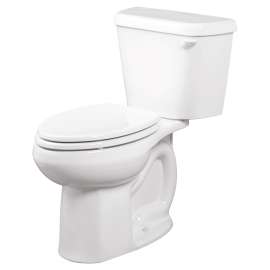 2-Piece Right Height Round Front Elongated Toilet in White