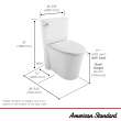 Studio(R) S Skirted Two-Piece 1.28 gpf/4.8 Lpf Chair Height Elongated Toilet With Seat, 226AA104.020