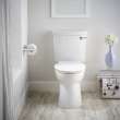 VorMax(R) Two-Piece 1.0 gpf/3.8 Lpf Chair Height Right-Hand Trip Lever Elongated Toilet Less Seat, 238AA115.020