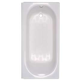 Princeton(R) Americast(R) 60 x 30-Inch Integral Apron Bathtub With Left-Hand Outlet, 2390202.020
