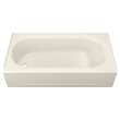 Princeton(R) Americast(R) 60 x 30-Inch Integral Apron Bathtub With Left-Hand Outlet, 2390202.222