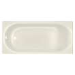 Princeton(R) Americast(R) 60 x 30-Inch Integral Apron Bathtub With Left-Hand Outlet, 2390202.222