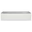 Princeton(R) Americast(R) 60 x 30-Inch Integral Apron Bathtub Above Floor Rough Left-Hand Outlet with Integral Drain, 2392202ICH.020