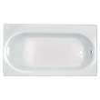 Princeton(R) Americast(R) 60 x 34-Inch Integral Apron Bathtub Right-Hand Outlet with Luxury Ledge, 2395202.020