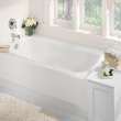 Cambridge(R) Americast(R) 60 x 32-Inch Integral Apron Bathtub With Left-Hand Outlet, 2460002.020