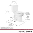EcoStrength Aspiration Two-Piece 0.80 gpf/3 Lpf Chair Height Elongated Toilet Less Seat with RHTL, 250AA808.020