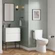 EcoStrength Aspirations Two-Piece 0.80 gpf/3 Lpf Chair Height Elongated Toilet Less Seat, 250AA809.020