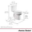 Colony(R)3 Two-Piece 1.28 gpf/4.8 Lpf Chair-Height Elongated 10-Inch Rough Toilet Less Seat, 250AB104.020