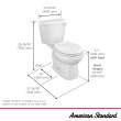 Colony(R)3 Two-Piece 1.28 gpf/4.8 Lpf Chair-Height Round Front Right-Hand Trip Lever Toilet, 250BA105.020