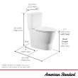 Cadet(R) Aspirations Skirted Two-Piece 1.28 gpf/4.8 Lpf Chair-Height Right-Hand Trip Lever Elongated Toilet With Seat, 252AA898.020