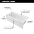 Town Square(R) S 60 x 30-Inch Integral Apron Bathtub With Right-Hand Outlet, 2545102.020
