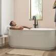 Studio(R) S 68 x 34-Inch Freestanding Bathtub Center Drain With Integrated Overflow, 2549004.020