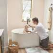 Studio(R) S 68 x 34-Inch Freestanding Bathtub Center Drain With Integrated Overflow, 2549004.020
