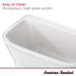 Aspirations 68 x 34-Inch Freestanding Bathtub With White Drain and Overflow, 2677004.020