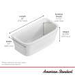Aspirations 68 x 34-Inch Freestanding Bathtub With White Drain and Overflow, 2677004.020