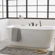 Aspirations 68 x 34-Inch Freestanding Bathtub With White Drain and Overflow, 2677004.020