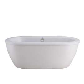 Cadet(R) 66 x 32-Inch Freestanding Bathtub With Drain Chrome Finish, 2764014.011