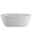 Cadet(R) 66 x 32-Inch Freestanding Bathtub With Brushed Nickel Finish Filler and Drain Kit, 2764014M203.011